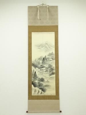 岩田正巳筆 茶掛け軸 絹本 【 鶴 図 】 共箱付 粋な作品 ネットショップ圭 netshop Kei | 古美術・骨董・茶道具・書画の販売サイト